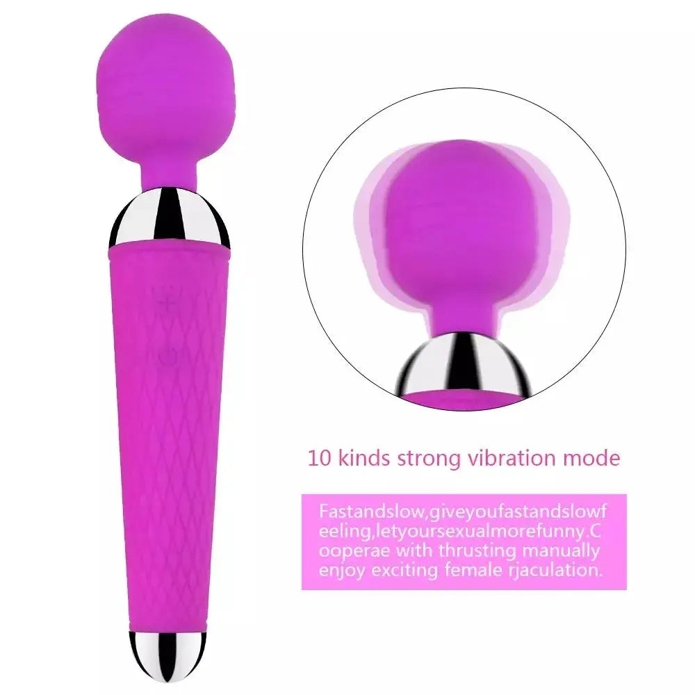 20 Speeds Powerful Vibrator AV Rod Magic-Wand Clitoris Stimulator Sex Toys for Women G Spot Massager Adult Female Erotic Product - Image #5