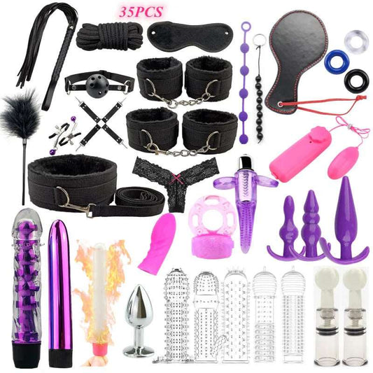 Adult SM Sex Products Women Sex Toys Bdsm Sex Bondage Gear Handcuffs Whip Exotic Accessories Sextoy Sex Shop Toys for Adults 18