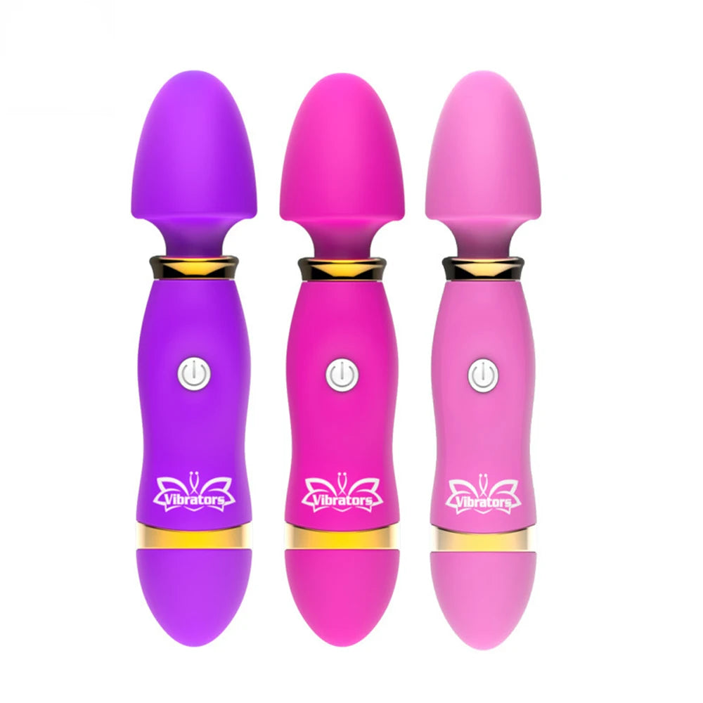 12 Modes Vibration Mini Vibrator Magic Stick Massager Clitoris G-Spot Vibrators Sex Toy For Women Adults 18 Female Masturbator - Twisssted