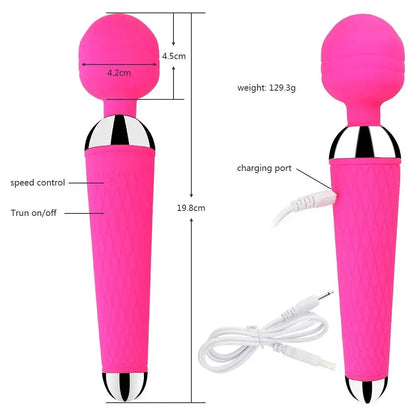 20 Speeds Powerful Vibrator AV Rod Magic-Wand Clitoris Stimulator Sex Toys for Women G Spot Massager Adult Female Erotic Product - Image #3