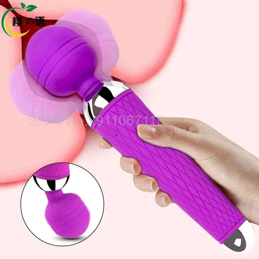 20 Speeds Powerful Vibrator AV Rod Magic-Wand Clitoris Stimulator Sex Toys for Women G Spot Massager Adult Female Erotic Product