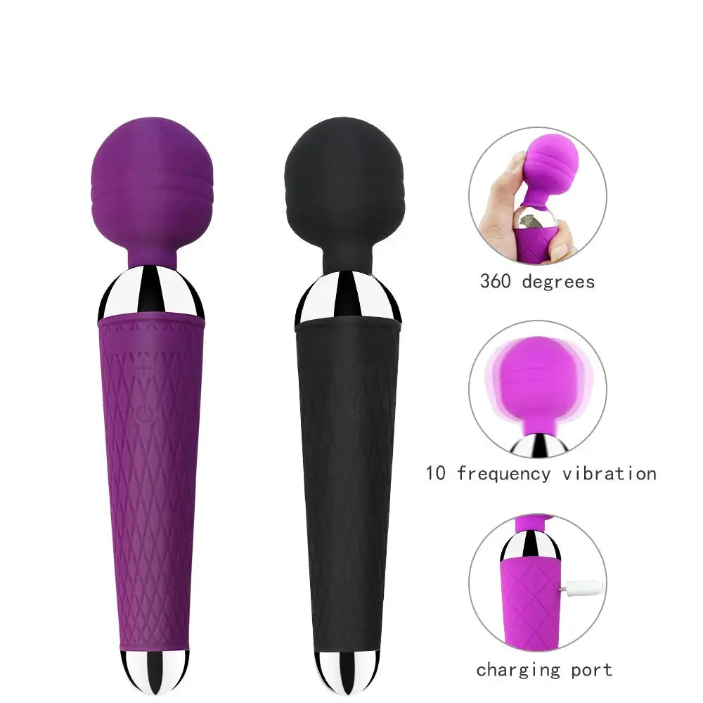 20 Speeds Powerful Vibrator AV Rod Magic-Wand Clitoris Stimulator Sex Toys for Women G Spot Massager Adult Female Erotic Product - Image #4