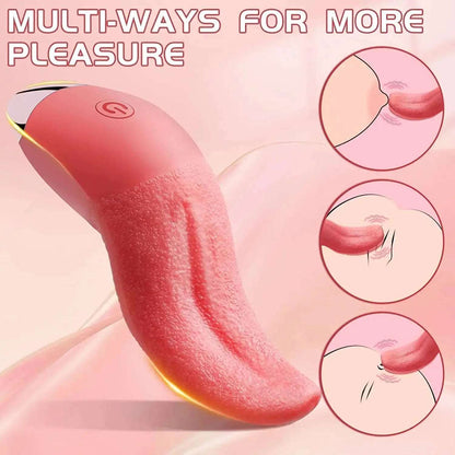 10 Modes Stimulator Tongue Licking Vibrators G Spot Clitoral Dildo Nipple Masturbator Vibrators Sex Toys For Women